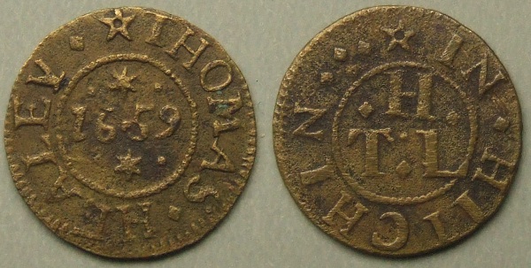 Hitchin, Thomas Healey 1659 farthing